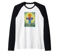 Jesus Christ Would You Look AT The Time - Blague Religieuse Amusante Manche Raglan