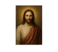Jésus ChristArt Impression sur toile de peintures à l'huile Reproduction moderne sur toile Paysage abstrait Images imprimées sur toile Décoration murale pour la maison ou le bureau Style sans cadre 40