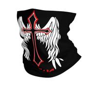Jésus Christianisme Foi Croix Headwrap Anti-Solaire Cache-Col Respirant Écharpe Tube pour Ski Moto Yoga 26X30CM