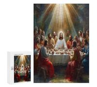 Jesus Christus - Religion Puzzles 300 Pièces Qualité Supérieure Artistique Glaube Divertissement pour Famille Vision 3D Assemblage Amusant Décoration Intérieure 300 PCS