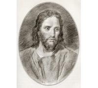 Jésus circa 4 BC - environ 30/33 AD également connu sous le nom de Jésus de Nazareth et Jésus-Christ. Prédicateur juif du premier siècle et chef religieux. Illustration par Gordon Ross Artiste et