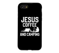 Jesus Coffee and Camping Hiking Camper Adventure Nature Coque pour iPhone SE (2020) / 7/8