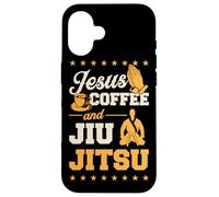 Jesus Coffee et Jiu Jitsu - Un drôle de maître de BJJ chrétien Coque pour iPhone 16