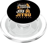 Jesus Coffee et Jiu Jitsu - Un drôle de maître de BJJ chrétien PopSockets PopGrip pour MagSafe