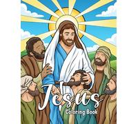 Jesus Coloring Book for Kids and Adults: Peaceful Bible Scenes and Christian Art for Relaxation, Prayer, and Faith Inspiration