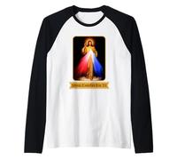 Jesús Confío en Ti Divine Mercy Langue espagnole catholique Manche Raglan
