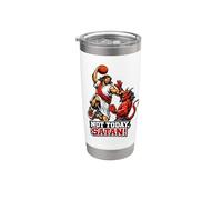 Jésus contre le diable, basket-ball, Jésus-Christ Gobelet isotherme en acier inoxydable double paroi