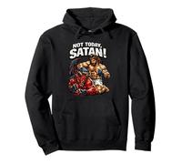 Jésus Contre Le Diable, Combat en Cage, Jésus-Christ Sweat à Capuche