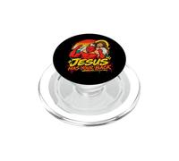 Jésus Contre Satan - Mème chrétien drôle PopSockets PopGrip pour MagSafe