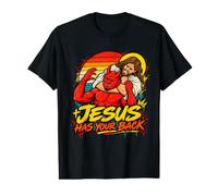 Jésus Contre Satan - Mème chrétien drôle T-Shirt Graphique avec Valeur