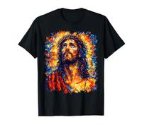 Jésus couronné dans la lumière. Style Vintage Art impressionniste T-Shirt