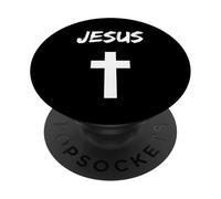 Jésus Croix Churche Dieu Religion PopSockets PopGrip Adhésif