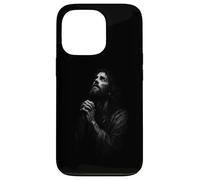 Jésus dans la prière, Foi chrétienne spirituelle Coque pour iPhone 13 Pro