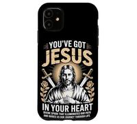 Jésus dans Ton cœur Rayonne du Streetwear chrétien Coque pour iPhone 11
