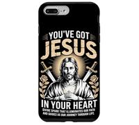 Jésus dans Ton cœur Rayonne du Streetwear chrétien Coque pour iPhone 7 Plus/8 Plus