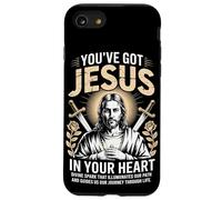 Jésus dans Ton cœur Rayonne du Streetwear chrétien Coque pour iPhone SE (2020) / 7/8