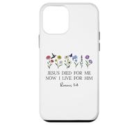 Jesus Died for Me Now I Live for Him Christian Romans 5 8 10 Coque pour iPhone 12 Mini