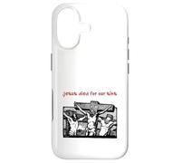 Jesus Died for Our Sins (Jésus on Cross Graphic) Coque pour iPhone 17