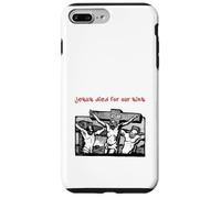 Jesus Died for Our Sins (Jésus on Cross Graphic) Coque pour iPhone 7 Plus/8 Plus