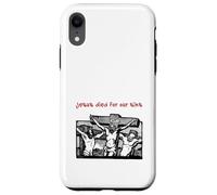 Jesus Died for Our Sins (Jésus on Cross Graphic) Coque pour iPhone XR