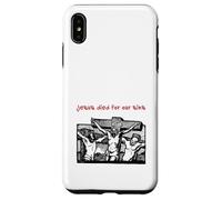 Jesus Died for Our Sins (Jésus on Cross Graphic) Coque pour iPhone XS Max