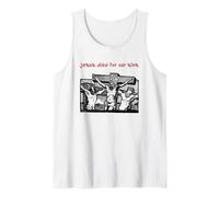 Jesus Died for Our Sins (Jésus on Cross Graphic) Débardeur