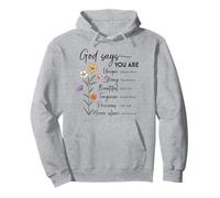 Jésus Dit Que tu ES Unique, Fort, Beau et pardonné Sweat à Capuche