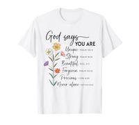 Jésus Dit Que tu ES Unique, Fort, Beau et pardonné T-Shirt