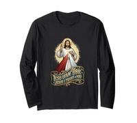 Jésus Divine Mercy I Trust in You Catholic Manche Longue