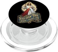 Jésus Divine Mercy I Trust in You Catholic PopSockets PopGrip pour MagSafe