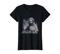 Jesus DJ Table de mixage Techno Musique Design T-Shirt Graphique avec Valeur