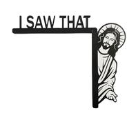 Jesus Door Corner Decoration - Wood, Decorative Door Corner Faith-Inspired Design | Easy- Corners Mount Christian Doors Frame Decor Sign, Religious Wall Accent For Living Room, Bedroom, Church