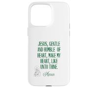 Jésus Doux et Humble de cœur catholique Coque pour iPhone 15 Pro Max