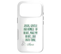 Jésus Doux et Humble de cœur catholique Coque pour iPhone 17 Pro