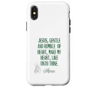 Jésus Doux et Humble de cœur catholique Coque pour iPhone X/XS