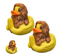 Jésus Duck, 2025 Nouveau thème de Jésus Holy Ducks - Foi Rencontre L'Aventure Hors Route! Créatif priez Ensemble Jésus Saint Christian Decor Ducks, Canard Caoutchouc prière Jésus imprimé (2pcs)