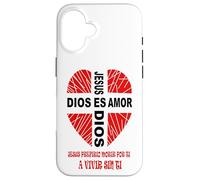 Jesús El Amor de Dios Cristo Buen Pastor Vida Eterna Coque pour iPhone 16
