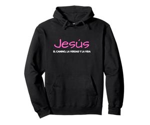 Jesus El Camino La Verdad y La Vida Cristiana Fe Rose Sweat à Capuche