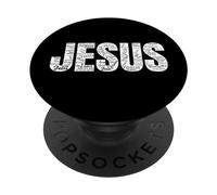 Jésus en 80 Langues sur Fond Blanc PopSockets PopGrip Adhésif