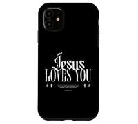 Jésus en détresse Vous Aime, pardonne, chrétien Coque pour iPhone 11