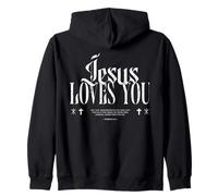 Jésus en détresse Vous Aime, pardonne, chrétien Sweat à Capuche