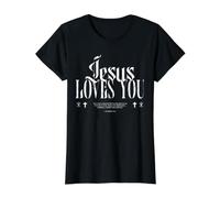 Jésus en détresse Vous Aime, pardonne, chrétien T-Shirt Graphique avec Valeur