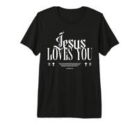 Jésus en détresse Vous Aime, pardonne, chrétien T-Shirt Haut de Gamme
