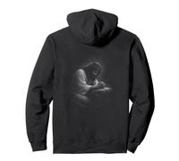 Jésus en prière à Gethsémani Christian Faith Backprint Sweat à Capuche