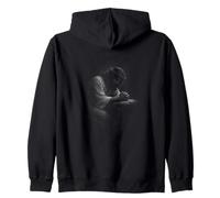 Jésus en prière à Gethsémani Christian Faith Backprint Sweat à Capuche