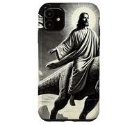 Jésus équitation Dinosaure, OVNI, drôle, Graphique Cool, Fou Coque pour iPhone 11