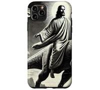 Jésus équitation Dinosaure, OVNI, drôle, Graphique Cool, Fou Coque pour iPhone 11 Pro Max
