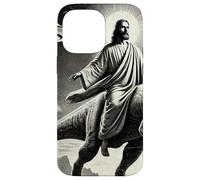 Jésus équitation Dinosaure, OVNI, drôle, Graphique Cool, Fou Coque pour iPhone 14 Pro Max
