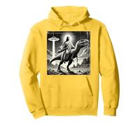 Jésus équitation Dinosaure, OVNI, drôle, Graphique Cool, Fou Sweat à Capuche