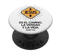 Jesús ES el Camino, la Verdad y la Vida. PopSockets PopGrip Adhésif